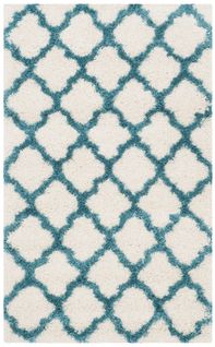 Tapis Enfants Shag 91 X 152 Cm Shag Ruth Bleu