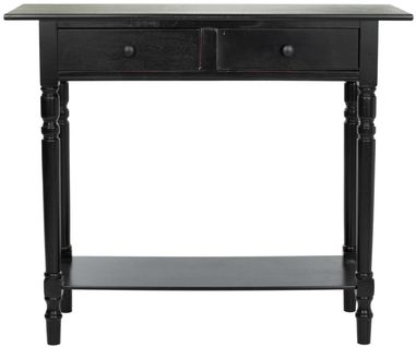 Consoles Eathel Noir Bois De Pin 96 X 33 X 81 Cm