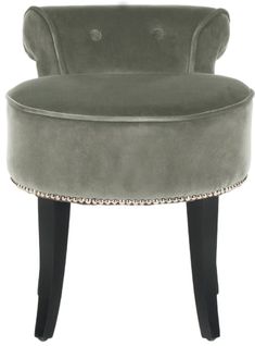 Tabourets De Coiffeuse Mariann Gris Lin 46 X 48 X 58 Cm