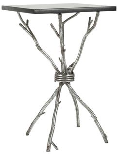 Table D'appoint Sister Noir Le Fer 36 X 36 X 56 Cm