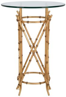 Table D'appoint Alverda Or Le Fer 46 X 46 X 65 Cm