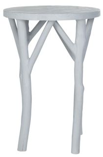 Table D'appoint Vara Gris Bois Bayur 46 X 46 X 64 Cm