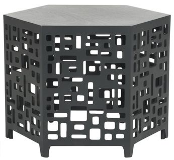 Table D'appoint Ardis Gris Bois De Bayur 58 X 30 X 44 Cm