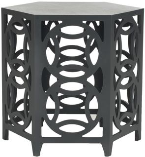 Table D'appoint Delores Gris Bois De Bayur 58 X 58 X 56 Cm