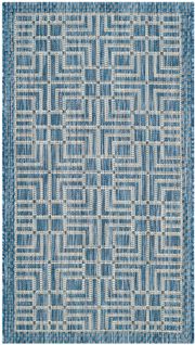 Tapis Cour 61 X 109 Cm Contemporain Nantucket Bleu