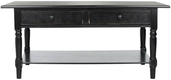 Tables Basses Marybelle Noir Bois De Pin 106 X 55 X 47 Cm