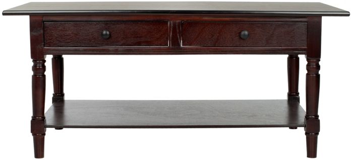 Table Basse Marybelle Rouge Bois De Pin 106 X 55 X 47