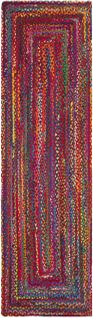 Tapis Braided 76 X 122 Cm Boheme Greer Rouge / Multi