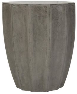 Table En Ciment Charleen Gris Beton 39 X 39 X 45 Cm