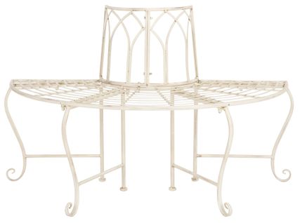 Banc Abia Blanc Le Fer 60 X 125 X 80 Cm