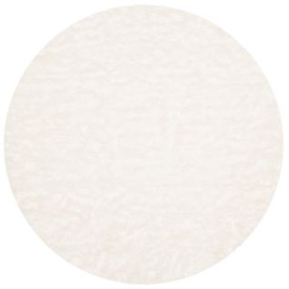Tapis Fausse Fourrure 91 X 91 Cm Faux Peau De Mouton Harper Blanc