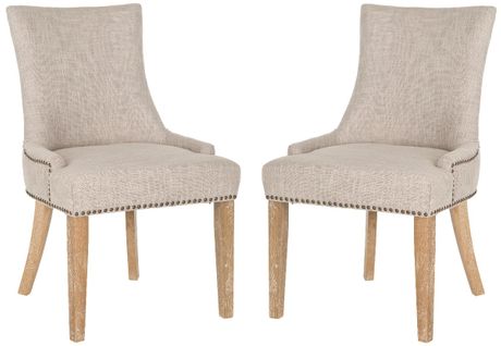 Chaises De Salle à Manger Marcelina Lot De 2 Gris Bois De Bouleau