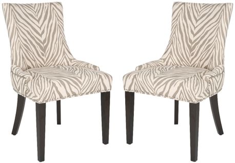 Chaises De Salle à Manger Marcelina Lot De 2 Gris Bois De Bouleau