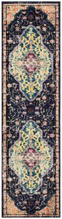 Tapis Monaco 66 X 244 Cm Bohème Chic Calliope Bleu