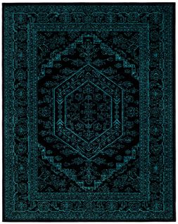 Tapis Adirondack 235 X 305 Cm Médaillon Arianwen Noir / Canard