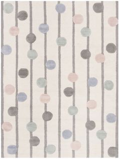 Tapis Kids 244 X 305 Cm à Pois Dorian Ivoire / Multicolore