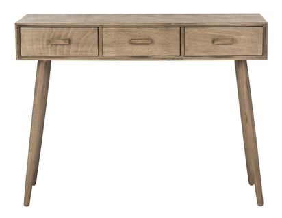 Table Console Ilah Neutre Bois De Pin 106 X 36 X 81 Cm