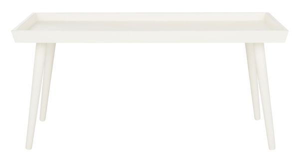 Tables Basses Evia Blanc Bois De Pin 106 X 55 X 48 Cm