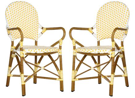 Fauteuils Marylou Lot De 2 Neutre Osier En Polyethylene