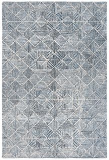 Tapis Abstract 183 X 274 Cm Moderne Azure Blue / Ivory