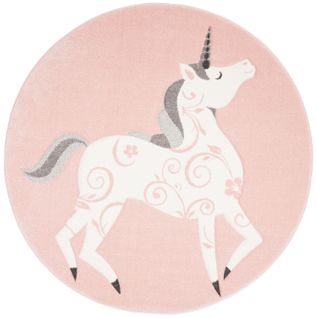 Tapis Carousel 160 X 160 Cm Contemporain Kaia Rose / Ivoire