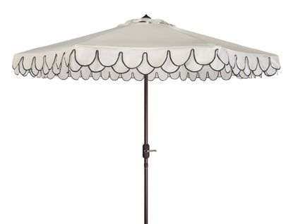 Parasol Moderne Valance Schwarz/weiss Metal 330 X 330 X 270