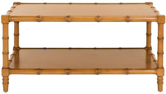 Tables Basses Yvonne Neutre Bois Embouti 99 X 60 X 48 Cm