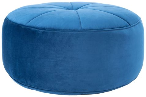 Pouf Consuelo Bleu Marine Contreplaque 72 X 72 X 39 Cm
