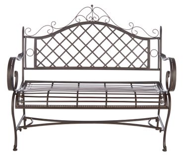 Banc Abner Marron Le Fer 50 X 116 X 100 Cm