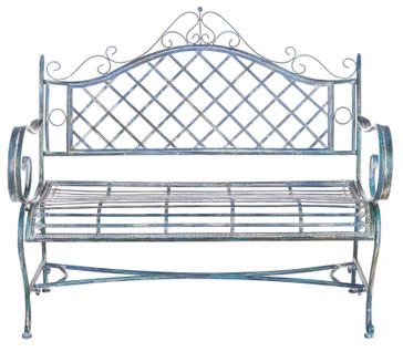 Banc Abner Bleu Le Fer 50 X 116 X 100 Cm
