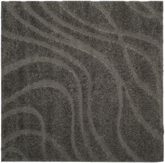 Tapis Florida Shag 122 X 122 Cm Shag Naples Grey / Grey