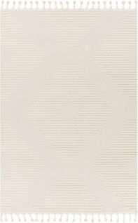 Tapis Berbère Ethnique Gris Clair/ivoire 160x213 Cm Sloan