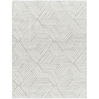 Tapis Shaggy Moderne Ivoire/beige 200x275 Cm Allie