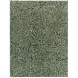 Tapis Shaggy Uni Vert 160x213 Cm Soso