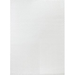 Tapis Intérieur/extérieur à Effet 3d Et Relief Blanc 160x220 Cm Emiko