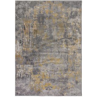 Tapis De Salon Cocktail En Polypropylène - Jaune - 160x230 Cm