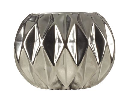 Photophore H. 6,5 cm ORIGAMI Silver