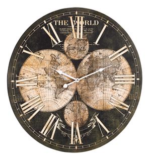 Horloge D.60 cm MAP Noir / Doré