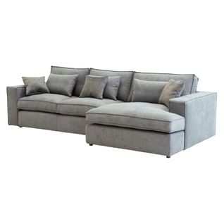 Canapé d'angle méridienne droite CLOUD grey