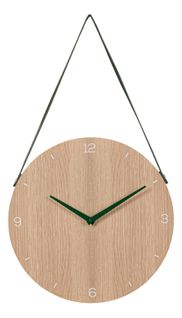Horloge D40 cm SCANDI Naturel / Vert