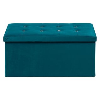 Banc coffre L. 76 - H 38 cm DIAMANT Bleu