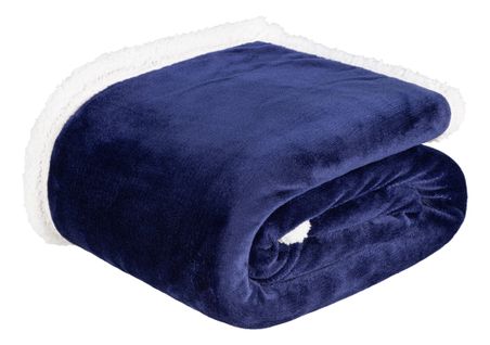 Plaid 125x150 cm POCHON Bleu