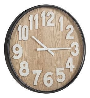 Horloge Ø 67 cm JUDDY Naturel