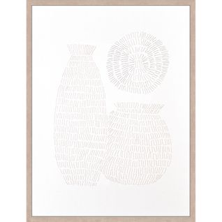 Toile 28x32 cm Ariane Blanc