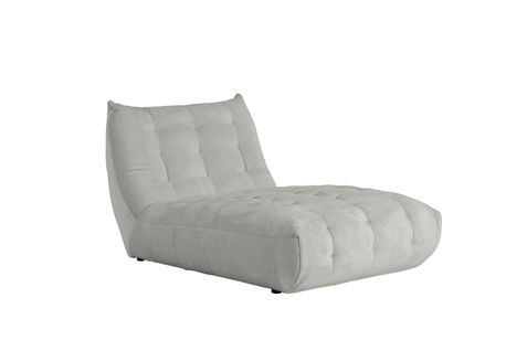 Chaise longue FORIO tissu light grey