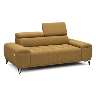 Canapé 2 places relax PALLADIO tissu bubble jaune