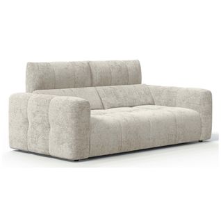 Canapé 3 places fixe UNIVERS tissu fote beige