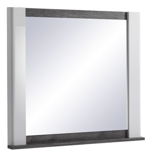 Miroir à poser VERTIGO blanc imitation chêne gris
