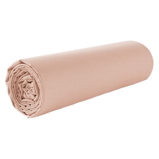 Drap housse rose 140x190 cm DREAMEA CAMILLE