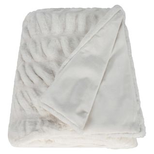 Plaid 130x170 cm FAN Ecru